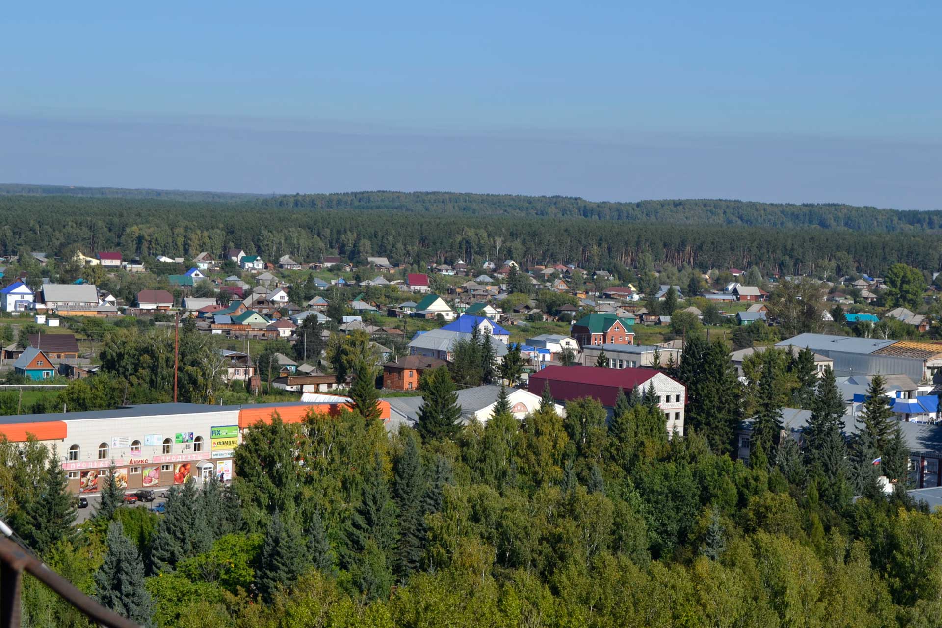 Тальменка вид с высоты.